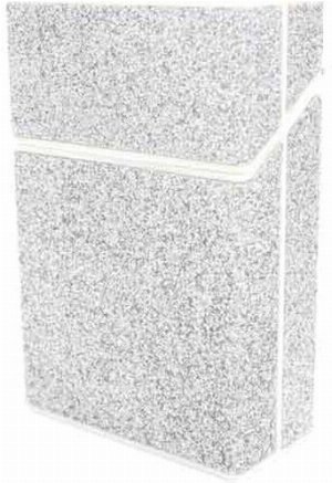Zorr Zigarettenbox Kunststoff Glitter Silver