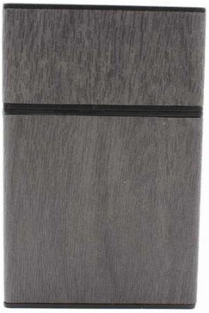 Zorr Zigarettenbox Kunststoff Holzoptik grau
