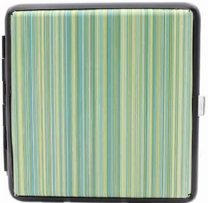 Zorr Zigarettenetui Stripes grün 20er