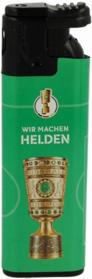 Zorro Juicy  DFB-Pokal Feuerzeug grün Wir machen Helden