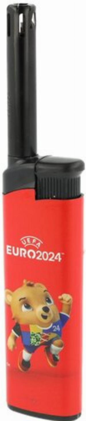 Zorro Mini BBQ UEFA Mascottchen Stabfeuerzeug Euro 2024 Rot