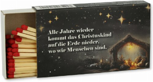 Zündhölzer Weihnachtslieder Alle Jahre wieder 1x45 Stück Nr.5