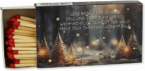 Zündhölzer Weihnachtslieder Leise rieselt der Schnee 1x45 Stück Nr.1