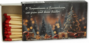 Zündhölzer  Weihnachtslieder O Tannenbaum 1x45 Stück Nr.4