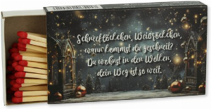 Zündhölzer Weihnachtslieder Schneeflöckchen 1x45 Stück Nr.2