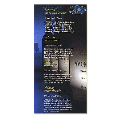 Sherry Hidalgo Amontillado Spirituosen Sherry Hidalgo Amontillado Spirituosen