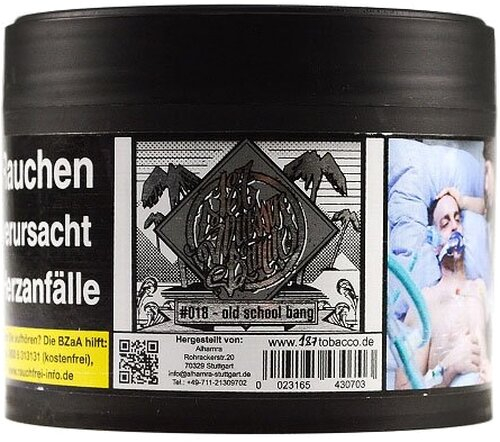 187 Old School Bang Shisha Tabak 200g 187 Old School Bang Shisha Tabak 200g