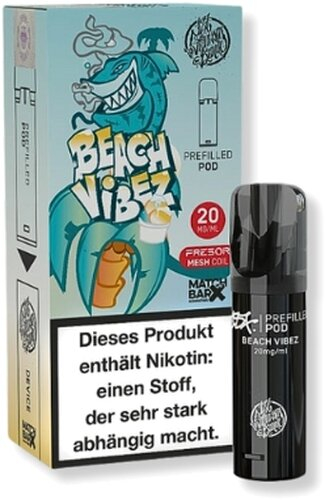 187 Strassenbande Beach Vibez Prefilled Pod 1x2ml 20mg