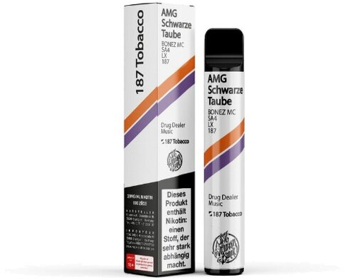 187 Strassenbande Einweg E-Shisha AMG Schwarze Taube 20mg