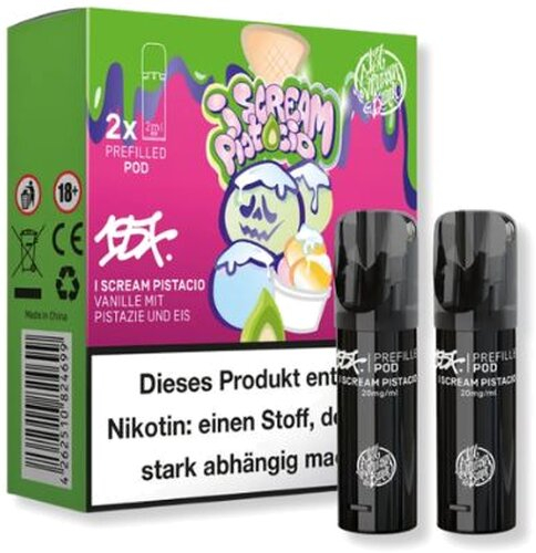 187 Strassenbande I Scream Pistacio Prefilled Pod 2x2ml 20mg