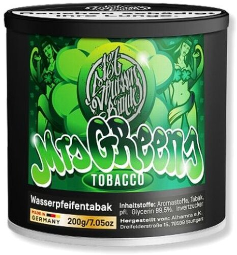 187 Strassenbande Mrs Greens Wasserpfeifentabak 200g 187 Strassenbande Mrs Greens Wasserpfeifentabak 200g