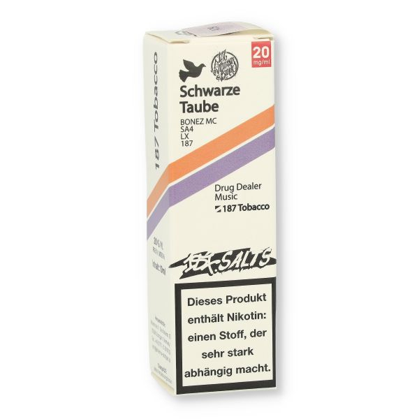 187 Strassenbande Schwarze Taube Nikotinsalzliquid 20mg