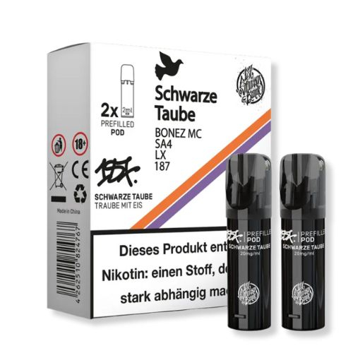 187 Strassenbande Schwarze Taube Prefilled Pod 2x2ml 20mg 187 Strassenbande Schwarze Taube Prefilled Pod 2x2ml 20mg