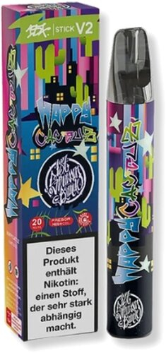 187 Strassenbande Stick V2 Einweg E-Zigarette Happy Cactuz 20mg