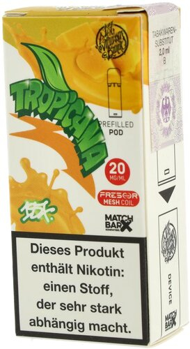 187 Strassenbande Tropicana Prefilled Pod 1x2ml 20mg