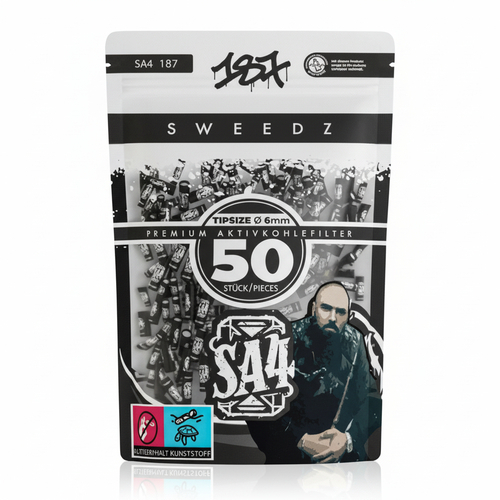 187 SWEEDZ SA4 Aktivkohlefilter Ø 6mm 50 Stk.