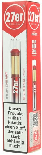27er Einweg E-Zigarette Soda Cherry 20mg 27er Einweg E-Zigarette Soda Cherry 20mg