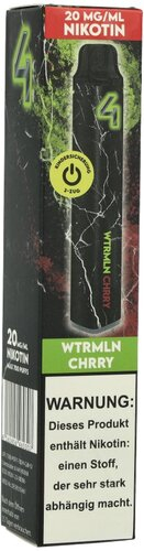 4 Vape Einweg E-Zigarette Watermelon Cherry 20mg 4 Vape Einweg E-Zigarette Watermelon Cherry 20mg