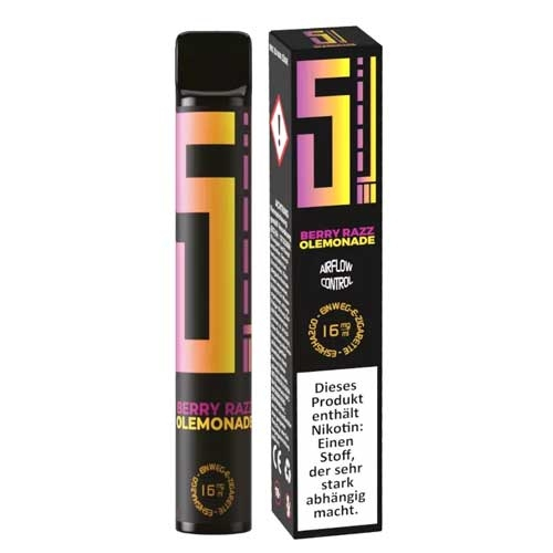 5EL Einweg E-Shisha Berry Razz OLemonade 16mg 5EL Einweg E-Shisha Berry Razz OLemonade 16mg