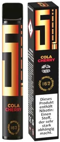 5EL Einweg E-Shisha Cola Cherry 16mg 5EL Einweg E-Shisha Cola Cherry 16mg