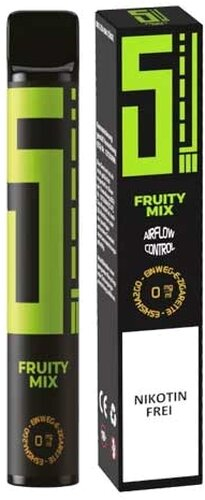 5EL Einweg E-Shisha Fruity Mix 0mg