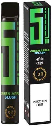 5EL Einweg E-Shisha Green Apple Splash 0mg