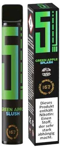5EL Einweg E-Shisha Green Apple Splash 16mg
