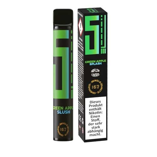 5EL Einweg E-Shisha Green Apple Splash 16mg 5EL Einweg E-Shisha Green Apple Splash 16mg