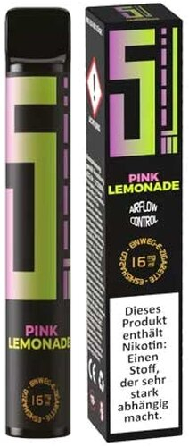 5EL Einweg E-Shisha Pink Lemonade 16mg