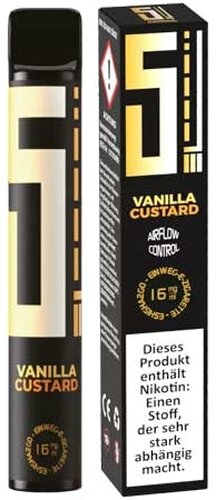 5EL Einweg E-Shisha Vanilla Custard 16mg