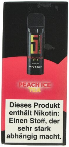 5EL Pod 2 Go Peach Ice Tea Nachfüll Pod 16mg