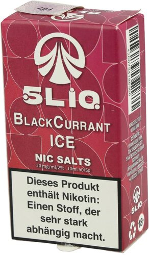 5LIQ Blackcurrant Ice Nikotinsalzliquid 10ml 20mg 5LIQ Blackcurrant Ice Nikotinsalzliquid 10ml 20mg