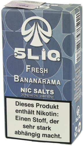 5LIQ Fresh Bananarama Nikotinsalzliquid 10ml 20mg 5LIQ Fresh Bananarama Nikotinsalzliquid 10ml 20mg