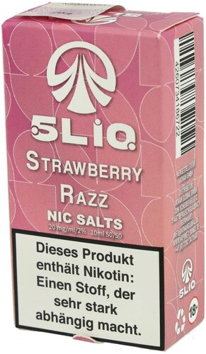 5LIQ Strawberry Razz Nikotinsalzliquid 10ml 20mg 5LIQ Strawberry Razz Nikotinsalzliquid 10ml 20mg