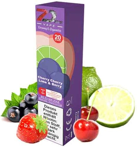 7Days Vape Cherry Cherry Lime & Berry Einweg E-Zigarette 20mg