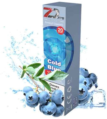 7Days Vape Cold Blue Einweg E-Zigarette 20mg