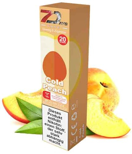 7Days Vape Cold Peach Einweg E-Zigarette 20mg