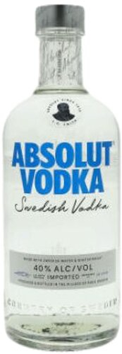 Absolut Vodka Blue 40 % Alkohol Glasflasche