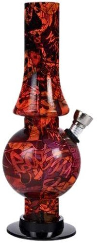 Acrylic Bong Grafitti Rot