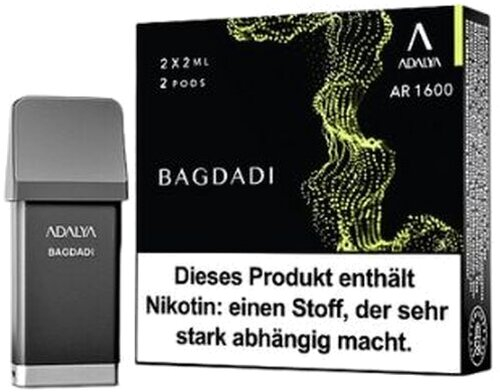 Adalya AR 1600 Prefilled Pod Bagdadi 2x2ml 12mg Adalya AR 1600 Prefilled Pod Bagdadi 2x2ml 12mg