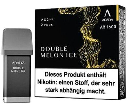 Adalya AR 1600 Prefilled Pod Double Melon Ice 2x2ml 12mg Adalya AR 1600 Prefilled Pod Double Melon Ice 2x2ml 12mg
