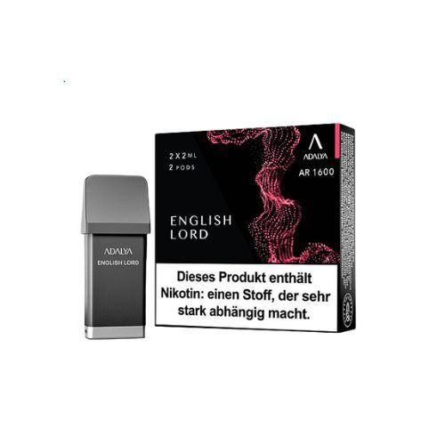 Adalya AR 1600 Prefilled Pod English Lord 2x2ml 12mg Adalya AR 1600 Prefilled Pod English Lord 2x2ml 12mg