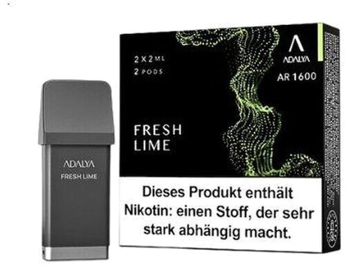 Adalya AR 1600 Prefilled Pod Fresh Lime 2x2ml 12mg Adalya AR 1600 Prefilled Pod Fresh Lime 2x2ml 12mg