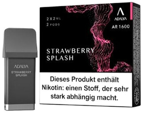 Adalya AR 1600 Prefilled Pod Strawberry Splash 2x2ml 12mg