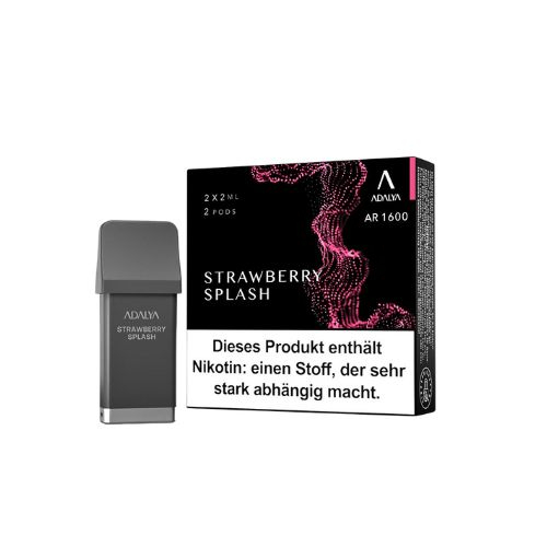 Adalya AR 1600 Prefilled Pod Strawberry Splash 2x2ml 12mg Adalya AR 1600 Prefilled Pod Strawberry Splash 2x2ml 12mg