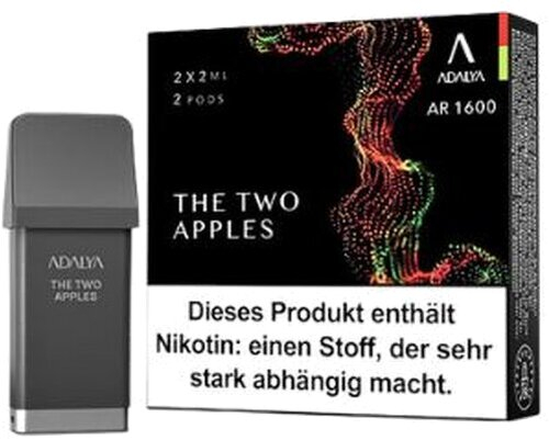 Adalya AR 1600 Prefilled Pod The Two Apples 2x2ml 12mg Adalya AR 1600 Prefilled Pod The Two Apples 2x2ml 12mg