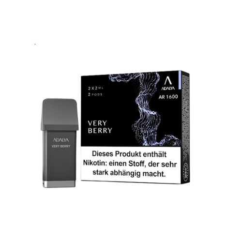 Adalya AR 1600 Prefilled Pod Very Berry 2x2ml 12mg Adalya AR 1600 Prefilled Pod Very Berry 2x2ml 12mg