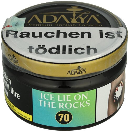 Adalya Ice Lie on the Rocks 70 Wasserpfeifentabak 200g