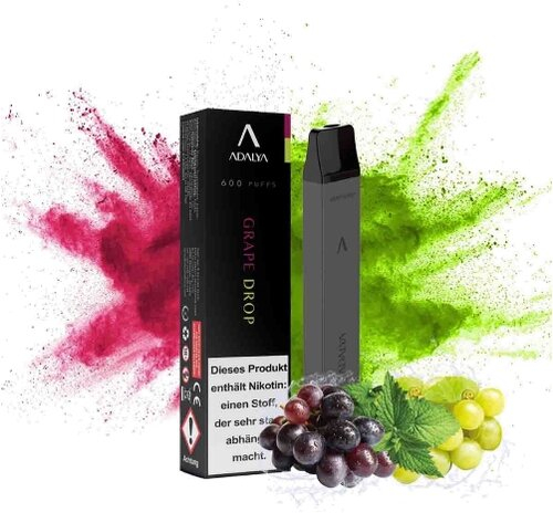 Adalya Vape Grape Drop Einweg E-Shisha 12 mg