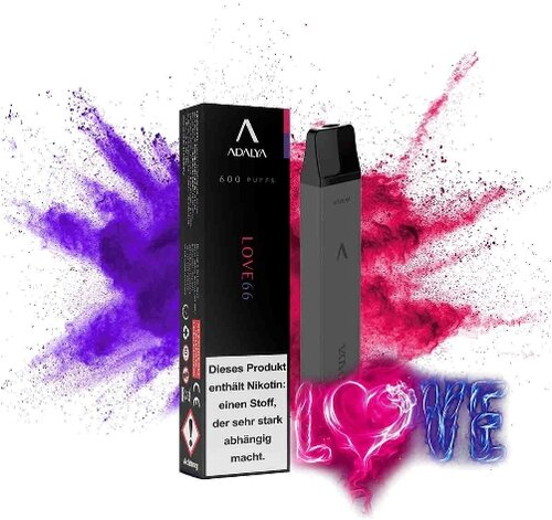 Adalya Vape Love 66 Einweg E-Shisha 12 mg Adalya Vape Love 66 Einweg E-Shisha 12 mg